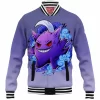 Anime Baseball-Jacket, Gengar Baseball-Jacket, Pokemon Baseball-Jacket