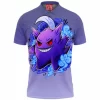 Anime Polo Shirt, Gengar Polo Shirt, Pokemon Polo Shirt