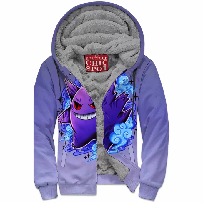 Gengar Zip Fleece Hoodie