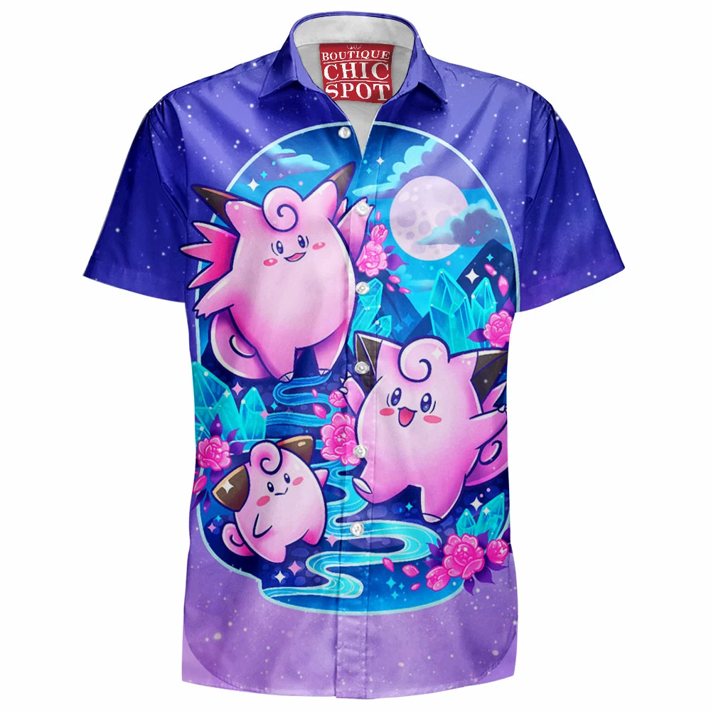 Anime Hawaiian-Shirt, Clefairy Hawaiian-Shirt, Pokemon Hawaiian-Shirt 1 D HANG Boutique 2309 Hawaiian Shirt