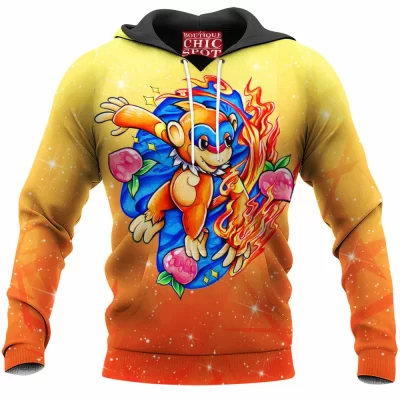 Anime Hoodie, Monferno Hoodie, Pokemon Hoodie