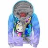Anime Zip-Fleece-Hoodie, Togedemaru Zip-Fleece-Hoodie, Pokemon Zip-Fleece-Hoodie