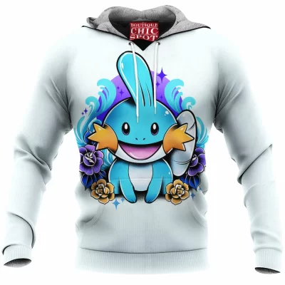 Anime Fleece-Hoodie, Mudkip Fleece-Hoodie, Pokemon Fleece-Hoodie