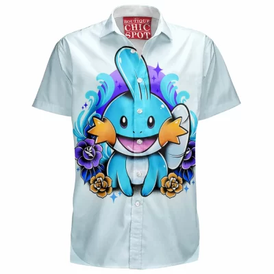 Anime Hawaiian-Shirt, Mudkip Hawaiian-Shirt, Pokemon Hawaiian-Shirt