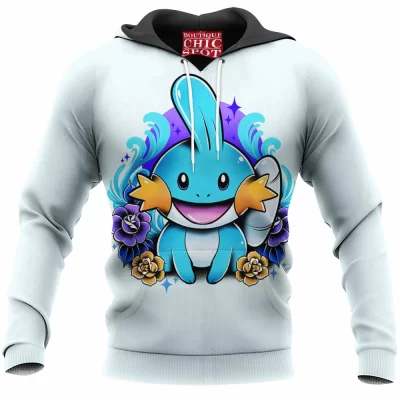 Anime Hoodie, Mudkip Hoodie, Pokemon Hoodie