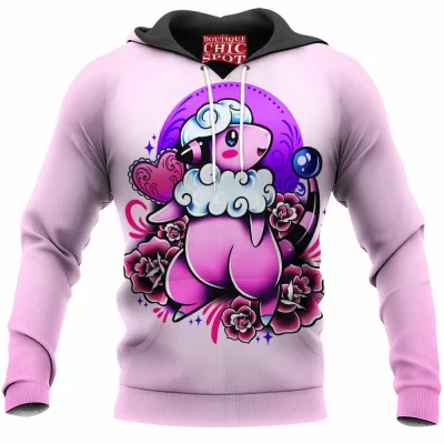 Anime Hoodie, Flaaffy Hoodie, Pokemon Hoodie