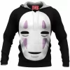 Anime Fleece-Hoodie, No-Face Fleece-Hoodie, Spirited Away Fleece-Hoodie, Ghibli Fleece-Hoodie