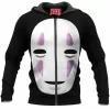 Anime Zip-Hoodie, No-Face Zip-Hoodie, Spirited Away Zip-Hoodie, Ghibli Zip-Hoodie