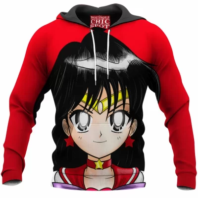 Anime Hoodie, Sailor Mars Hoodie, Sailor Moon Hoodie