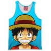 Anime Tank-Top, One Piece Tank-Top, Monkey D Luffy Tank-Top