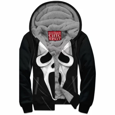 Horror Zip-Fleece-Hoodie, Scream Zip-Fleece-Hoodie