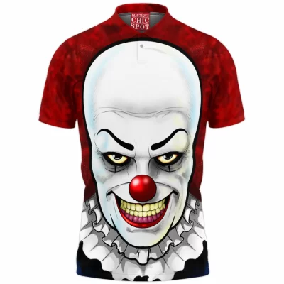 Horror Polo Shirt, Pennywise Polo Shirt
