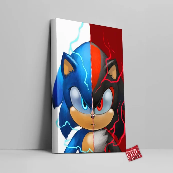 Sonic Shadow Canvas Wall Art