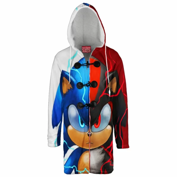 Sonic Shadow Hooded Cloak Coat