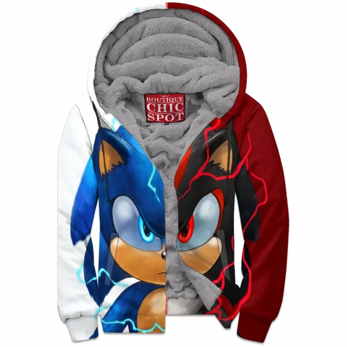 Sonic Shadow Zip Fleece Hoodie