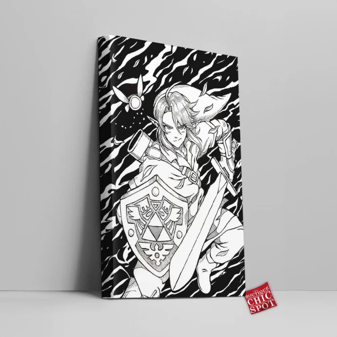 Link Zelda Canvas Wall Art