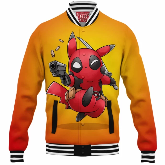 Pikachu Deadpool Baseball Jacket