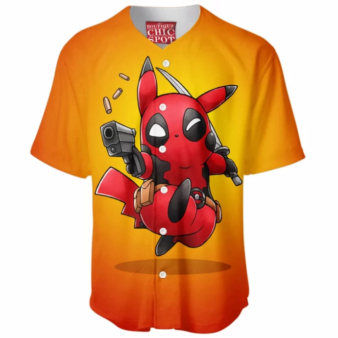 Pikachu Deadpool Baseball Jersey