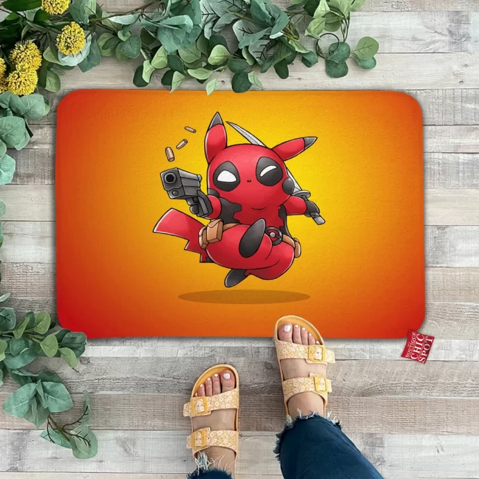 Pikachu Deadpool Doormat