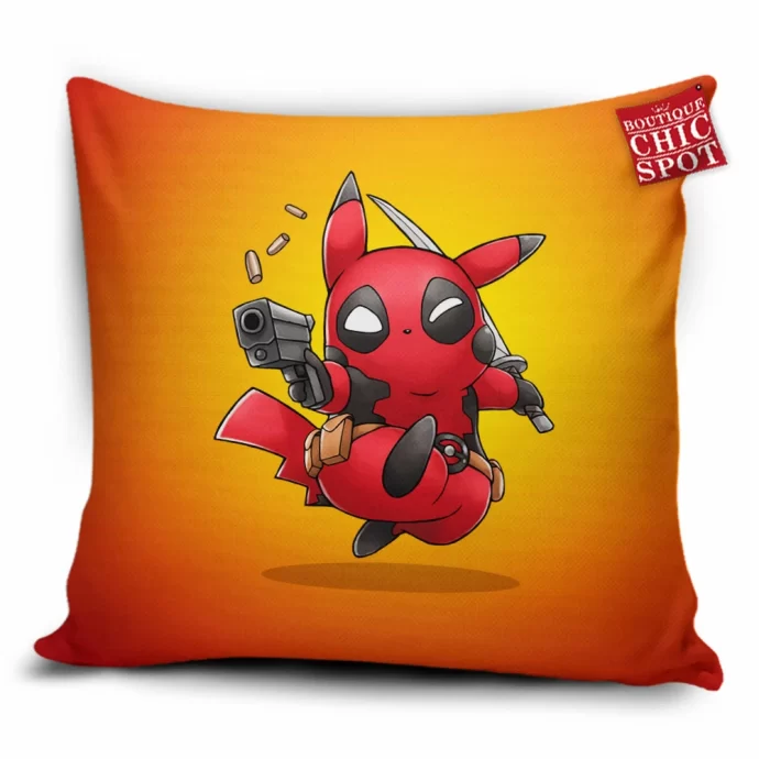 Pikachu Deadpool Pillow Cover