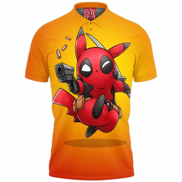 Pikachu Deadpool Polo Shirt