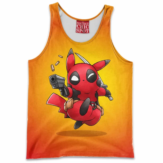 Pikachu Deadpool Tank Top