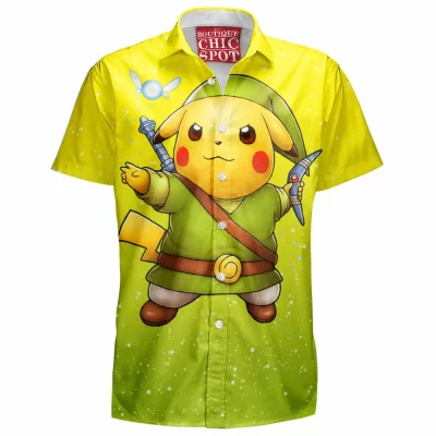 Anime Hawaiian-Shirt, Pikachu Hawaiian-Shirt, Pokemon Hawaiian-Shirt