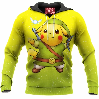 Anime Hoodie, Pikachu Hoodie, Pokemon Hoodie
