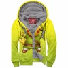 Anime Zip-Fleece-Hoodie, Pikachu Zip-Fleece-Hoodie, Pokemon Zip-Fleece-Hoodie