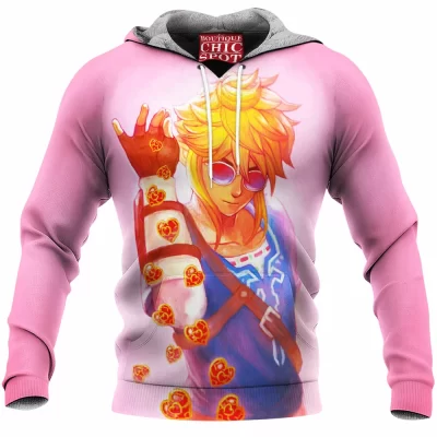 Salt Bae Fleece-Hoodie, Game Fleece-Hoodie, The Legend of Zelda Link Fleece-Hoodie