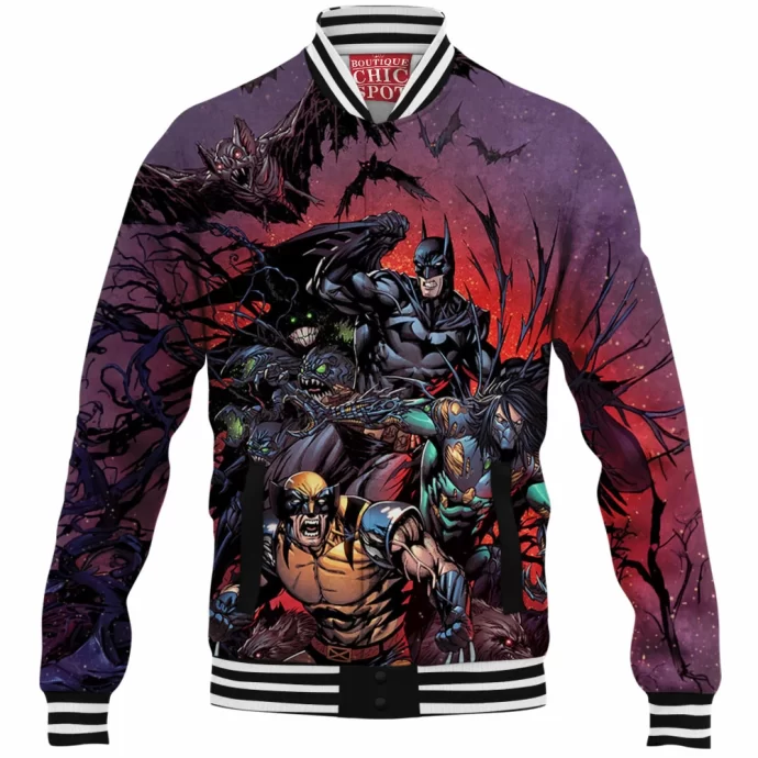 Batman The Darkness Wolverine Baseball Jacket