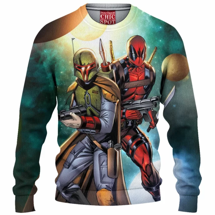 Deadpool Boba Fett Knitted Sweater