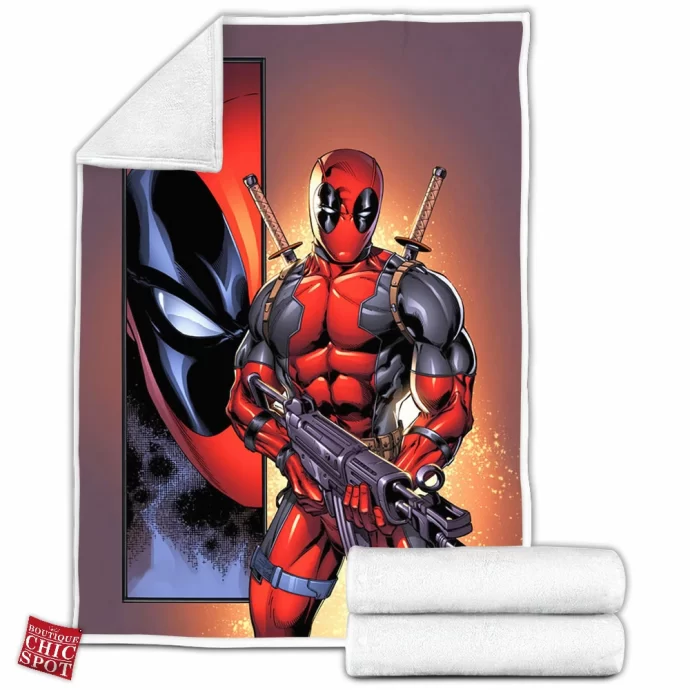 Another Fun Deadpool Fleece Blanket