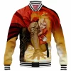 Anime Baseball-Jacket, Edward Elric Baseball-Jacket, Fullmetal Alchemist Baseball-Jacket