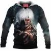 Anime Fleece-Hoodie, Ken Kaneki Fleece-Hoodie, Tokyo Ghoul Fleece-Hoodie