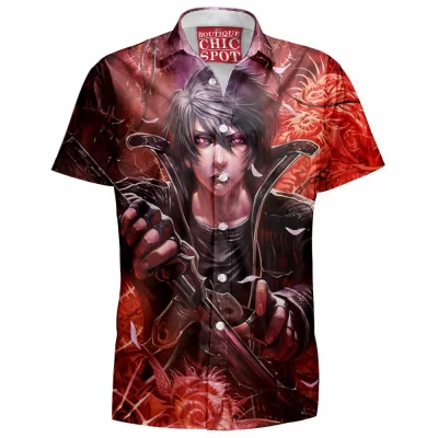 Kirito Hawaiian-Shirt, Sword Art Online Hawaiian-Shirt, Anime Hawaiian-Shirt