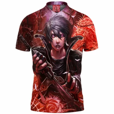 Kirito Polo Shirt, Sword Art Online Polo Shirt, Anime Polo Shirt