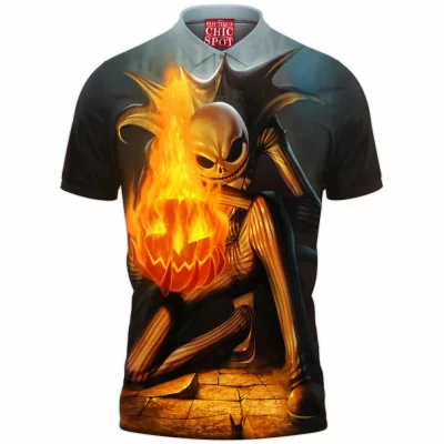 Animation Polo Shirt, Jack Skellington Polo Shirt, The Nightmare Before Christmas Polo Shirt