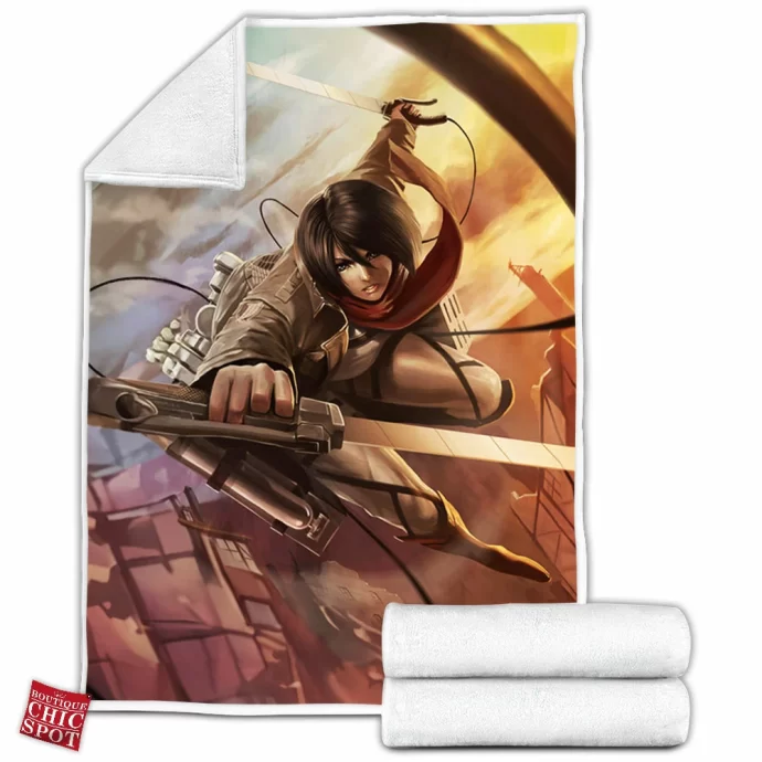 Mikasa Ackerman Fleece Blanket