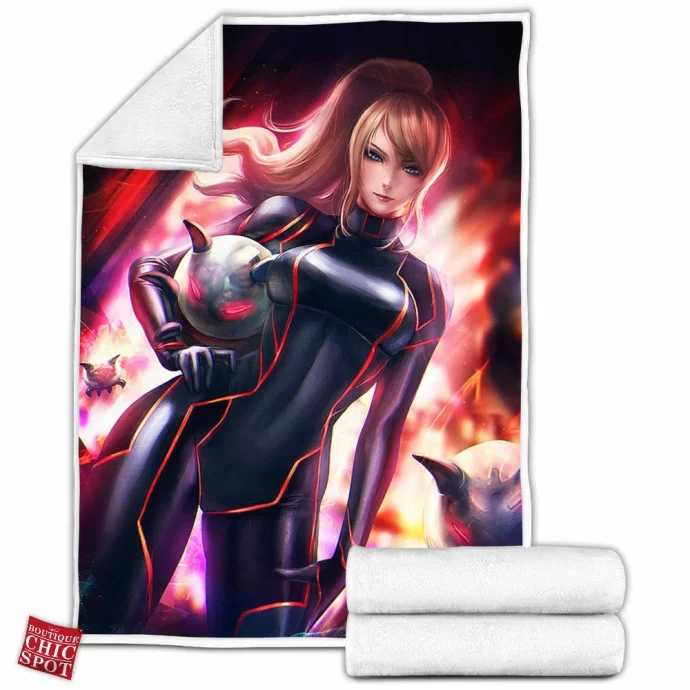 Evil Samus Fleece Blanket