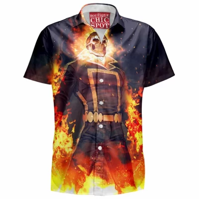 Comic Hawaiian-Shirt, Ghost Rider Hawaiian-Shirt