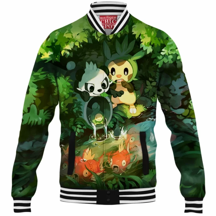 Pancham And Chespin Baseball Jacket