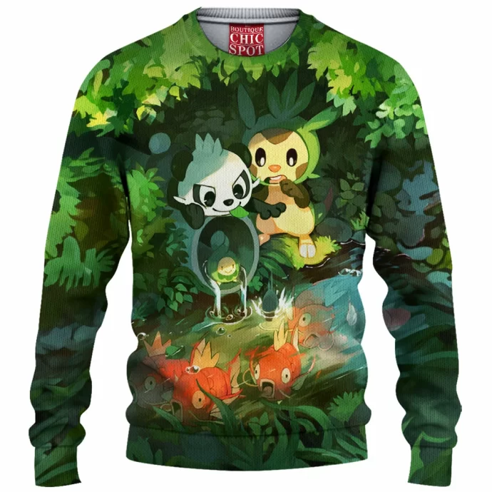 Pancham And Chespin Knitted Sweater