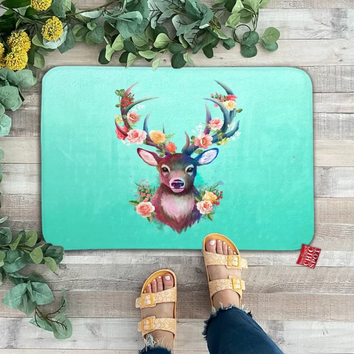 Deer Of Spring Doormat