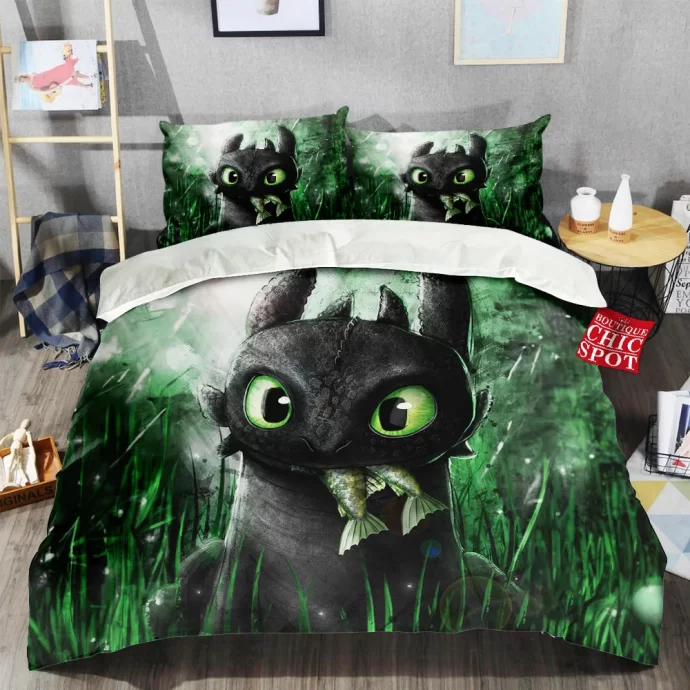 Toothless Bedding Set