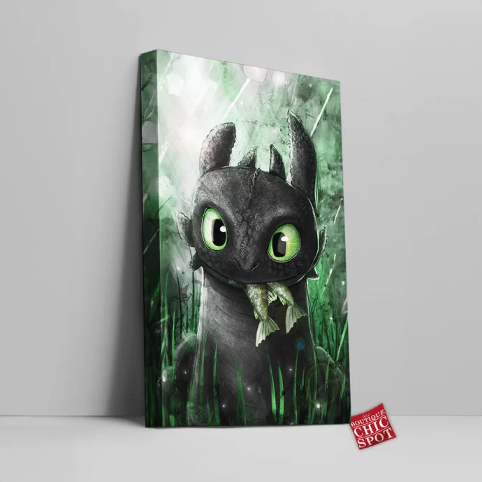 Toothless Canvas Wall Art