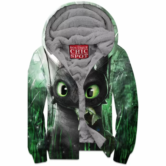 Toothless Zip Fleece Hoodie