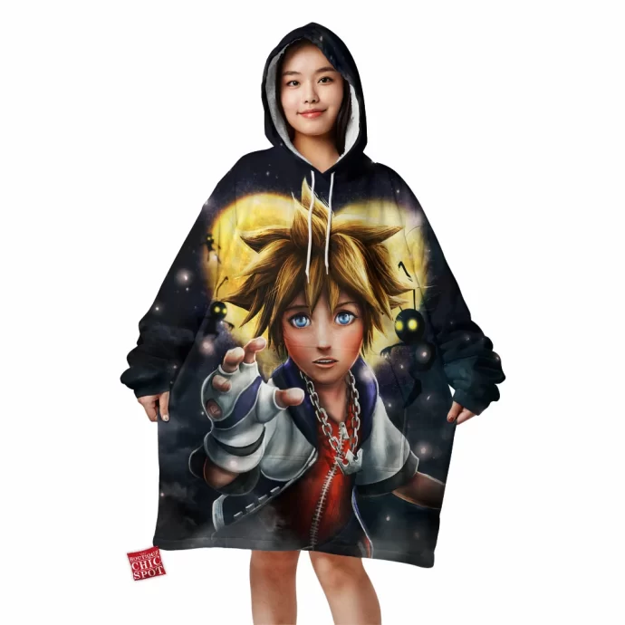 Sora Kingdom Hearts Blanket Hoodie