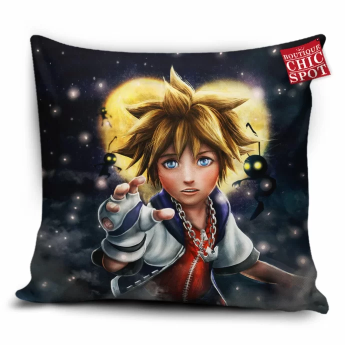 Sora Kingdom Hearts Pillow Cover