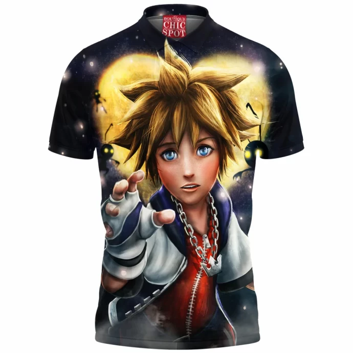 Sora Kingdom Hearts Polo Shirt